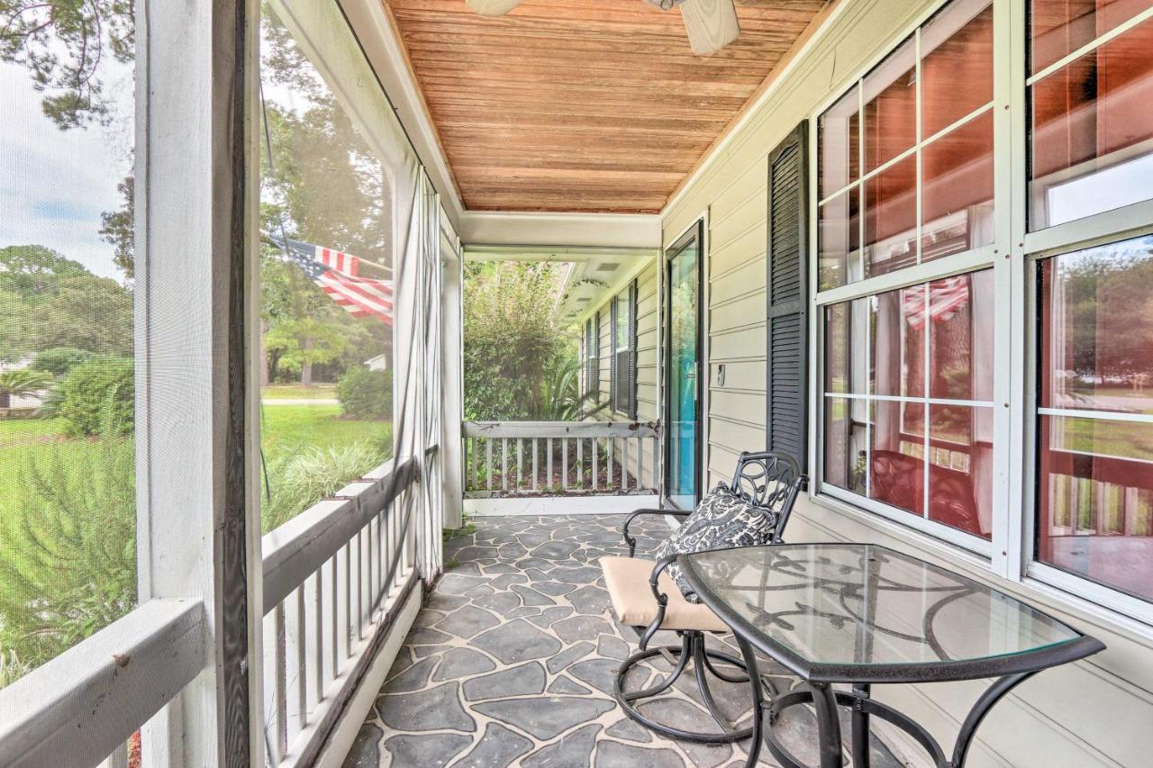 Peaceful Beaufort Home With Front Porch And Grill Esterno foto